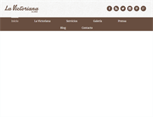 Tablet Screenshot of lavictoriana.es